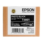 Epson T5801 inkt cartridge foto zwart (origineel)