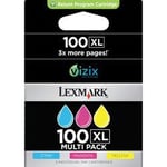 Lexmark 14N0850 serie hoge capaciteit nr. 100XL ( C / M / Y ) origineel