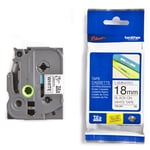 Brother TZe-241 - 8m zwart op wit / gelamineerd tape / 18mm (origineel)