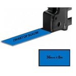 Brother TZe-561 - 8m zwart op blauw / gelamineerd tape / 36mm (huismerk)