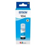 Epson 104 inktfles cyaan (origineel)