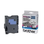 Brother TX-141 - 15m zwart op transparant / gelamineerd tape / 18mm (origineel)