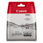 Canon PGI-520 inktcartridge zwart 2 stuks (origineel)