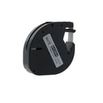 DYMO 91201 - 4m zwart op wit / LetraTag tape / 12mm (huismerk)