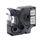 DYMO S0720820 / 45800 tape zwart op transparant 19mm (huismerk)