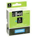 DYMO 53721 - 7m wit op zwart / zelfklevend tape / D1 / 24mm (origineel)
