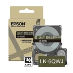 Epson LK-6QWJ matte tape wit op kaki 24 mm (origineel)