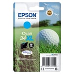 Epson T3472 inktcartridge cyaan nr. 34XL hoge capaciteit (origineel)