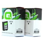 Canon BC-02 inktcartridge zwart 2 stuks (huismerk)