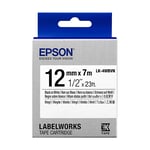 Epson LK-4WBVN tape zwart op wit 12 mm (origineel)