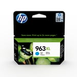 HP 3JA27AE nr. 963XL inktcartridge cyaan hoge capaciteit (origineel)