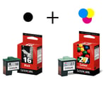 Lexmark 10N0016 / 10NX227 serie ( 26 BK / 27 C ) origineel