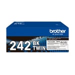 Brother TN-242BK toner cartridge zwart 2 stuks (origineel)