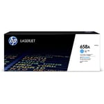 HP W2001A nr. 658A toner cartridge cyaan (origineel)