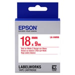 Epson LK-5WRN standard tape rood op wit 18mm (origineel)
