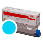 OKI 46861307 toner cartridge cyaan hoge capaciteit (origineel)