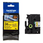 Brother TZe-SL661 zelflaminerend tape zwart op geel 36mm x 8m (origineel)