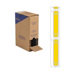 Brady BM-10x60-7643-YL-L draad- en kabellabels | geel | 60 mm x 10 mm (origineel)