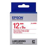 Epson LK-4WRN standaard tape rood op wit 12mm (origineel)