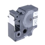 DYMO 1805443 IND Rhino tape krimpkous zwart op wit 24mm (huismerk)