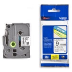 Brother TZe-221 - 8m zwart op wit / gelamineerd tape / 9mm (origineel)