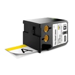 DYMO 1868714 XTL voorgesneden veiligheidslabels met gele header 51mm x 102mm (origineel)