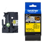 Brother FLe-6511 vlagtape zwart op geel 21mm x 45mm (origineel)