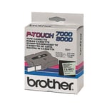 Brother TX-M51 tape mat zwart op transparant 24mm (origineel)