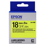 Epson LK-5YBF tape zwart op fluorescerend geel 18mm (origineel)