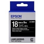 Epson LK-5BWV levendige tape wit op zwart 18mm (origineel)