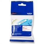 Brother MK222 - 8m rood op wit / niet-gelamineerd tape / 9mm (origineel)