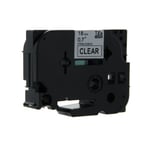 Brother TZe-S141 - 8m zwart op transparant / gelamineerd tape/ extra klevend / 18mm (huismerk)
