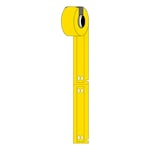 Brady M6-10x75-7598-YL polyurethaan tags geel | 10 mm x 75 mm (origineel)