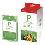 Canon E-P100 - 2 inkt cartridges en 110 vel 100x149 foto papier (origineel)