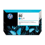HP C4872A inkt cartridge cyaan nr. 80 (origineel)