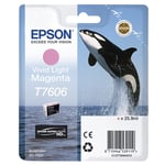 Epson T7606 inkt cartridge vivid licht magenta (origineel)