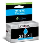 Lexmark 14L0175E inkt cartridge cyaan hoge capaciteit nr. 210XL (origineel)