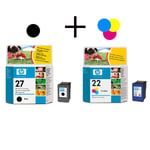 HP C8727AE / C9352AE serie ( 27 BK / 22 C ) origineel