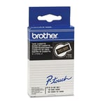 Brother TC-301 tape goud op zwart 12mm x 7,7m (origineel)