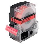 Epson LC-7RBP9 - 9m zwart op pastel rood / gelamineerd tape / 36mm (origineel)