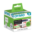 DYMO 99015 - grote multifunctionele etiketten / 1x320 stuks / zelfklevend / 70X54mm (origineel)