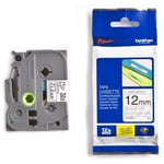 Brother TZe-M31 - 8m zwart op transparant / mat gelamineerd tape / 12mm (origineel)