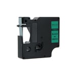 DYMO 40919 - 7m zwart op groen / zelfklevend tape / D1 / 9mm (huismerk)