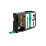 DYMO 1868781 XTL tape vinyl wit op groen 12mm (origineel)