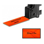 Brother TZe-B31 - 5m zwart op fluorescerend oranje / gelamineerd tape / 12mm (huismerk)