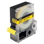 Epson LC-6YBP9 - 9m zwart op pastel geel / gelamineerd tape / 24mm (origineel)