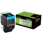 Lexmark 70C2XC0 toner cartridge cyaan extra hoge capaciteit nr. 702XC (origineel)