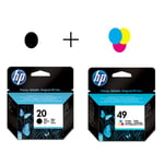 HP 51649AE / C6614DE serie ( 49 C / 20 BK ) origineel