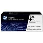 HP 12AD (Q2612AD) toner cartridge zwart 2 stuks (origineel)