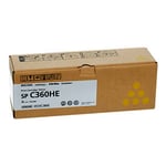 Ricoh 408187 toner cartridge geel hoge capaciteit (origineel)